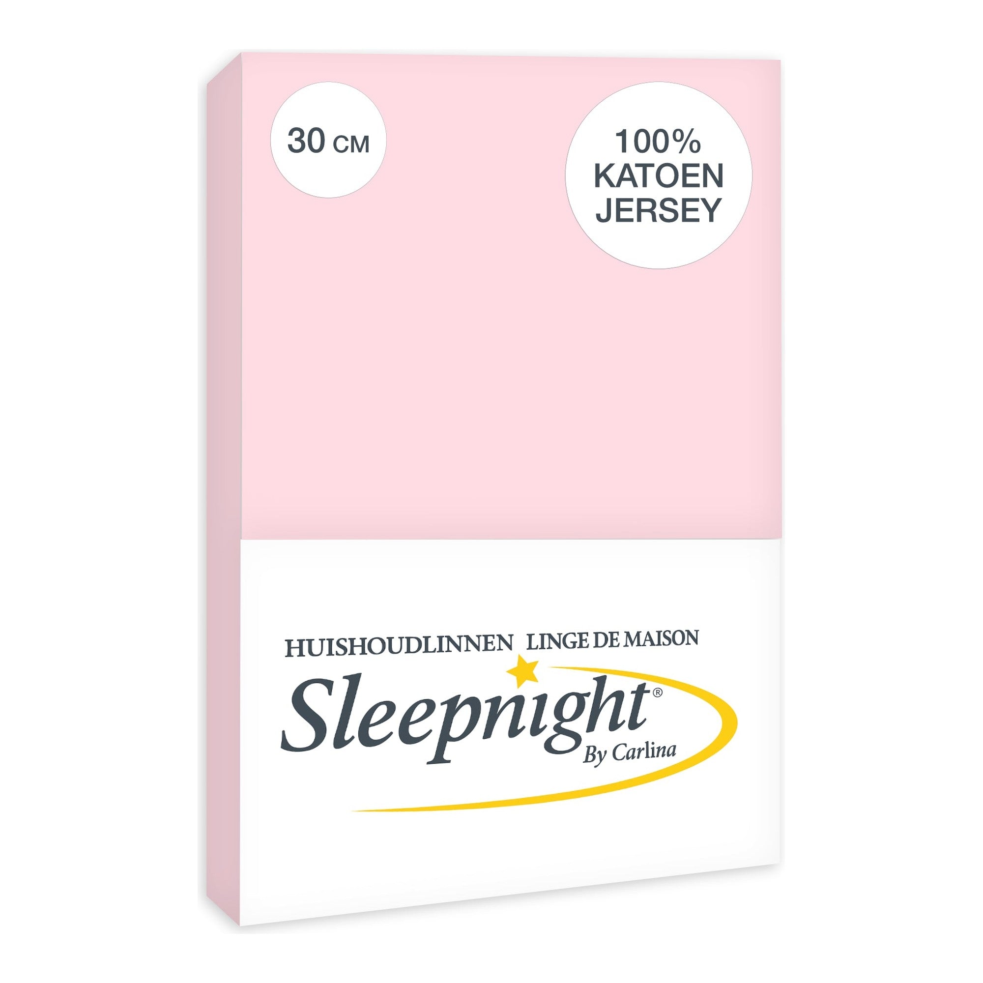 Sleepnight hoeslaken jersey 30 cm roze