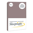 Sleepnight hoeslaken jersey 30 cm taupe