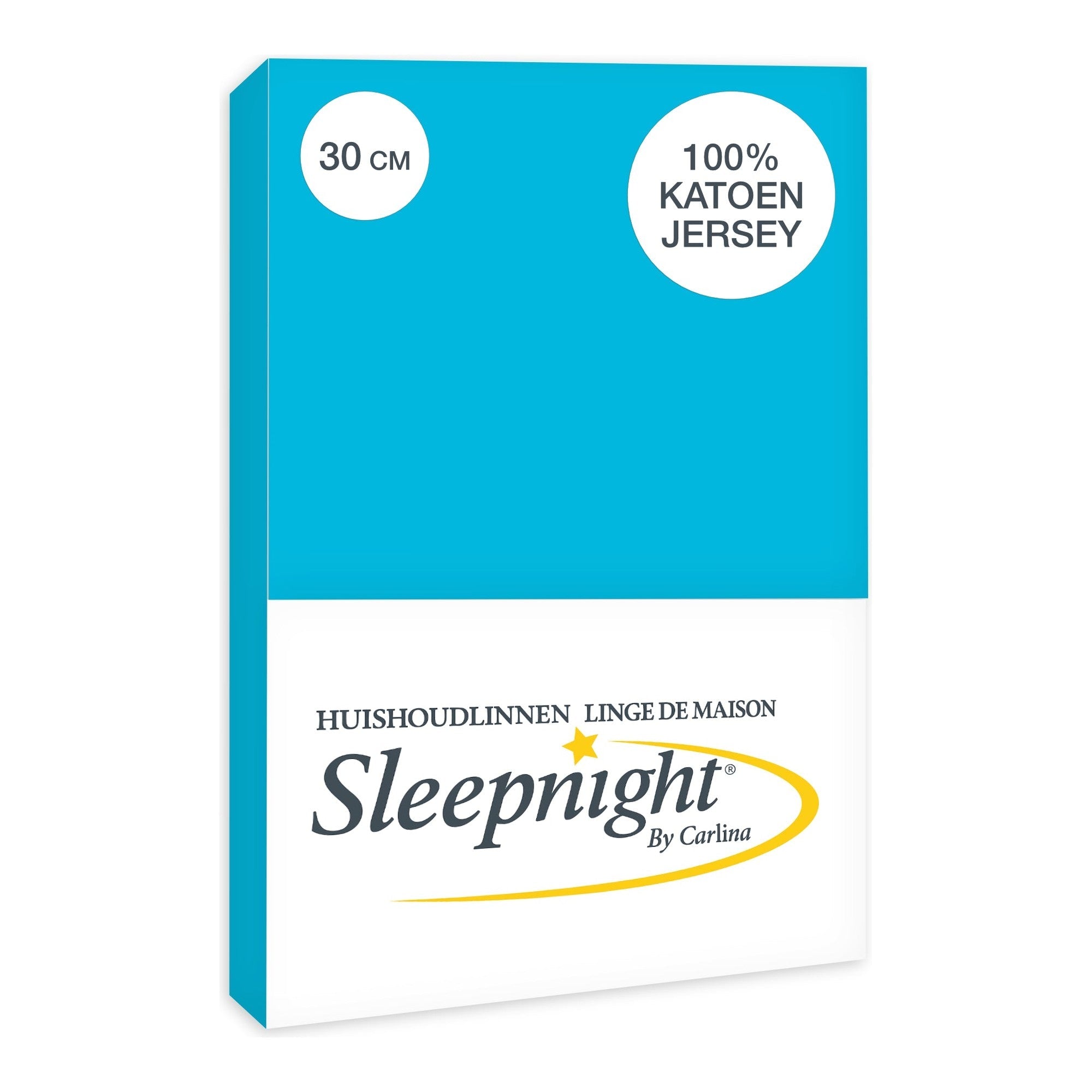 Sleepnight hoeslaken jersey 30 cm Turquoise