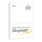 Sleepnight hoeslaken jersey 30 cm wit