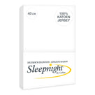 Sleepnight hoeslaken jersey 40 cm wit