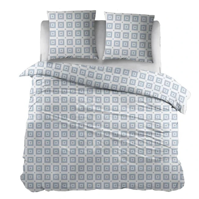 Sleepnight Dekbedovertrek Flanel Ilse Blauw