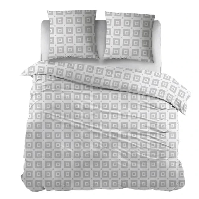 Sleepnight Dekbedovertrek Flanel Ilse Grijs