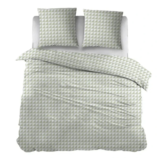 Sleepnight Dekbedovertrek Flanel Irina Groen