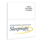 Sleepnight kussensloop flanel wit