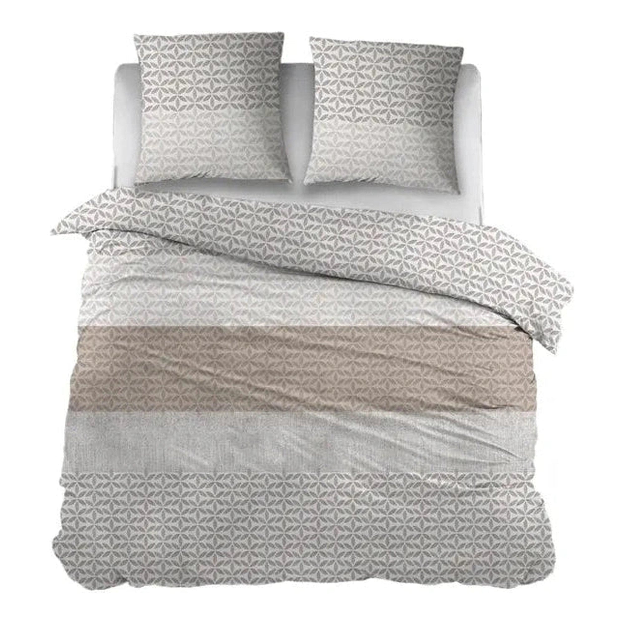 Sleepnight Lakenset flanel Elke taupe