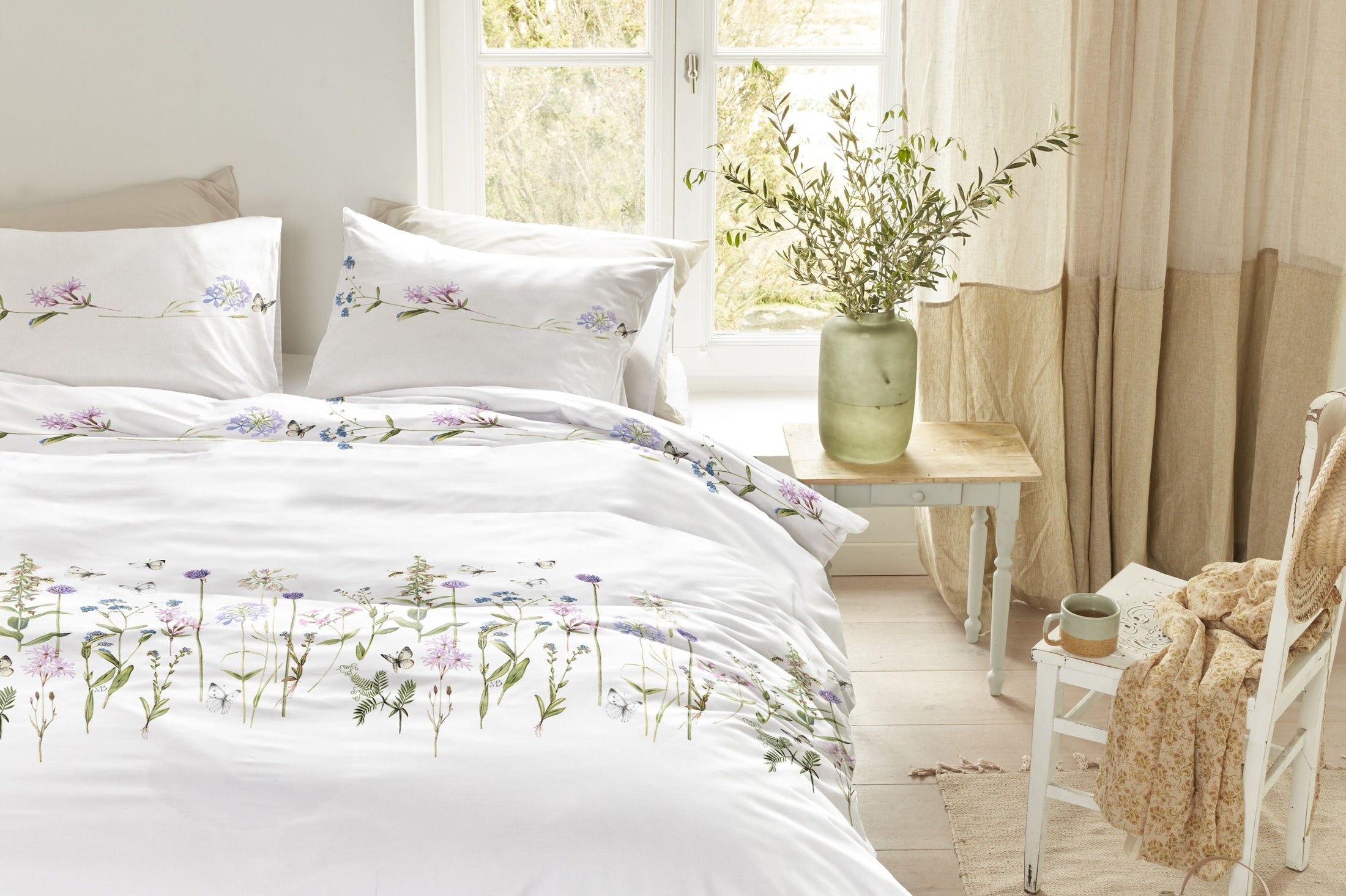 Marjolein Bastin Dekbedovertrek Katoen Soft Bloom - Multi