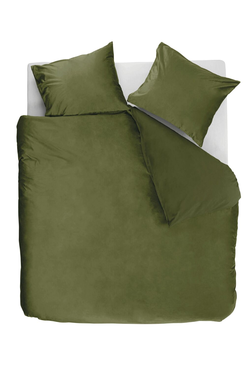 Ambiante Dekbedovertrek Velvet Groen