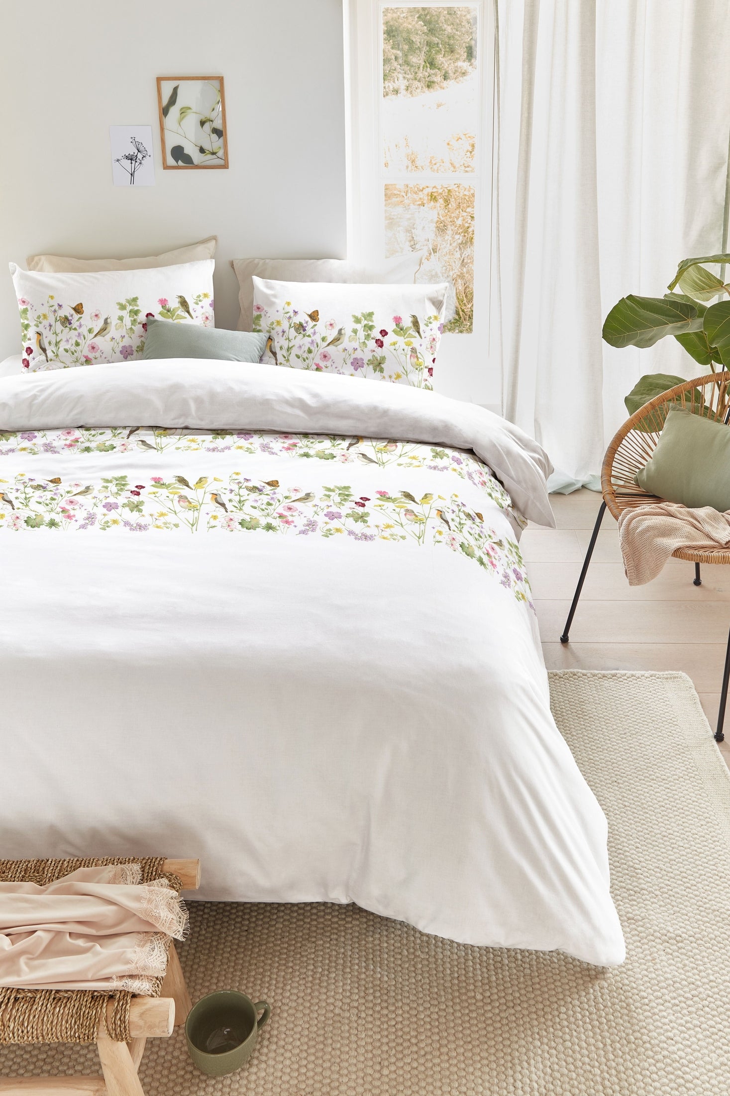 Marjolein Bastin Dekbedovertrek Katoen Whispring Garden - Multi