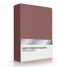 Romanette hoeslaken velours taupe #kleur_taupe