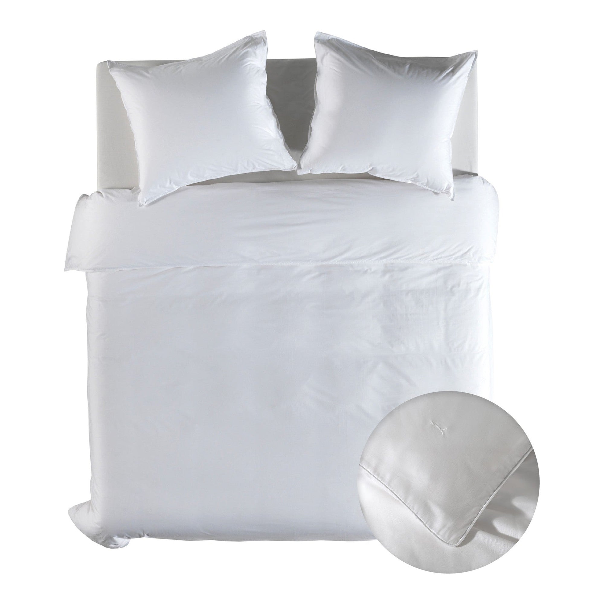 Yellow dekbedovertrek Suite New York Blanc de Blanc lyocell