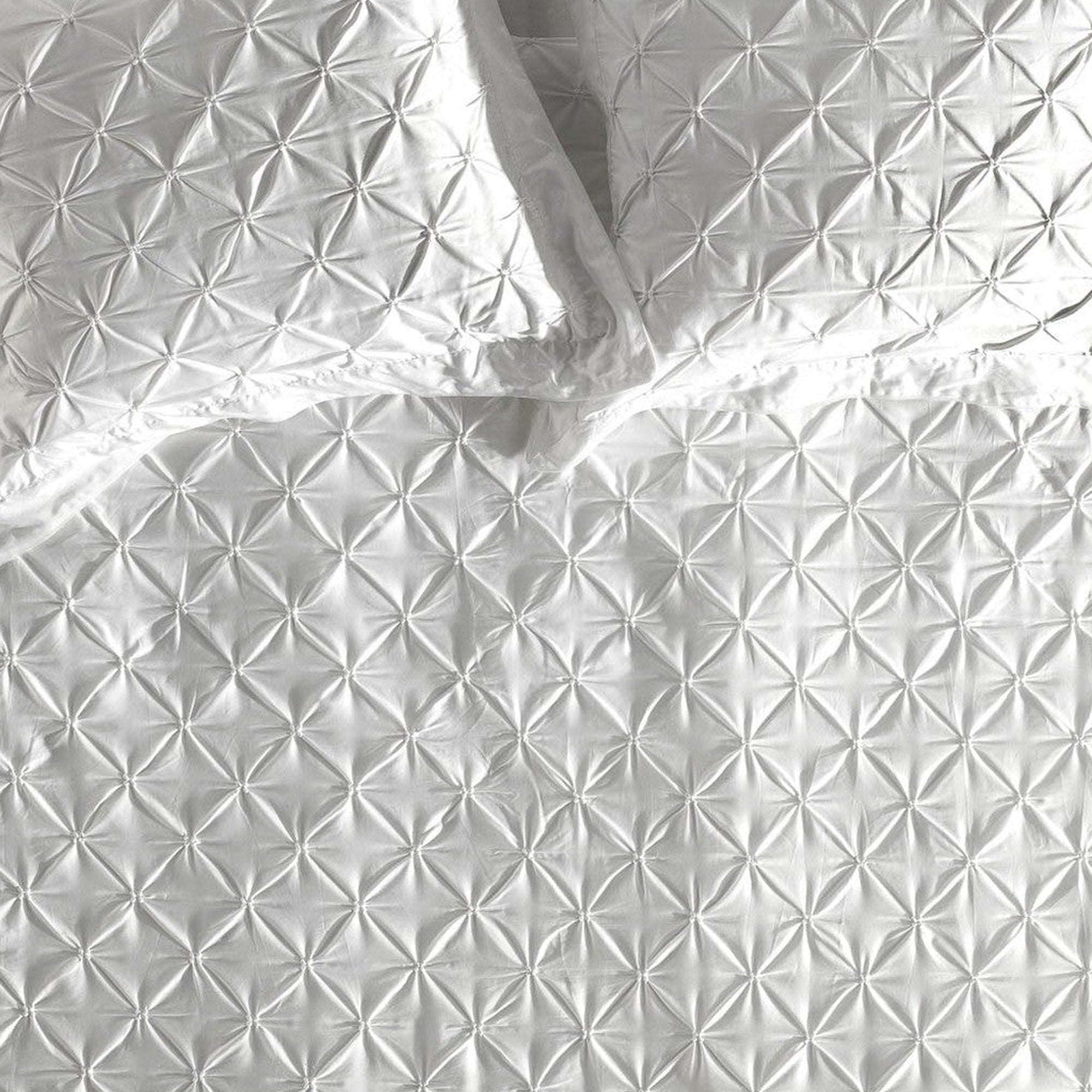 Yellow dekbedovertrek Como 4 White katoen percale