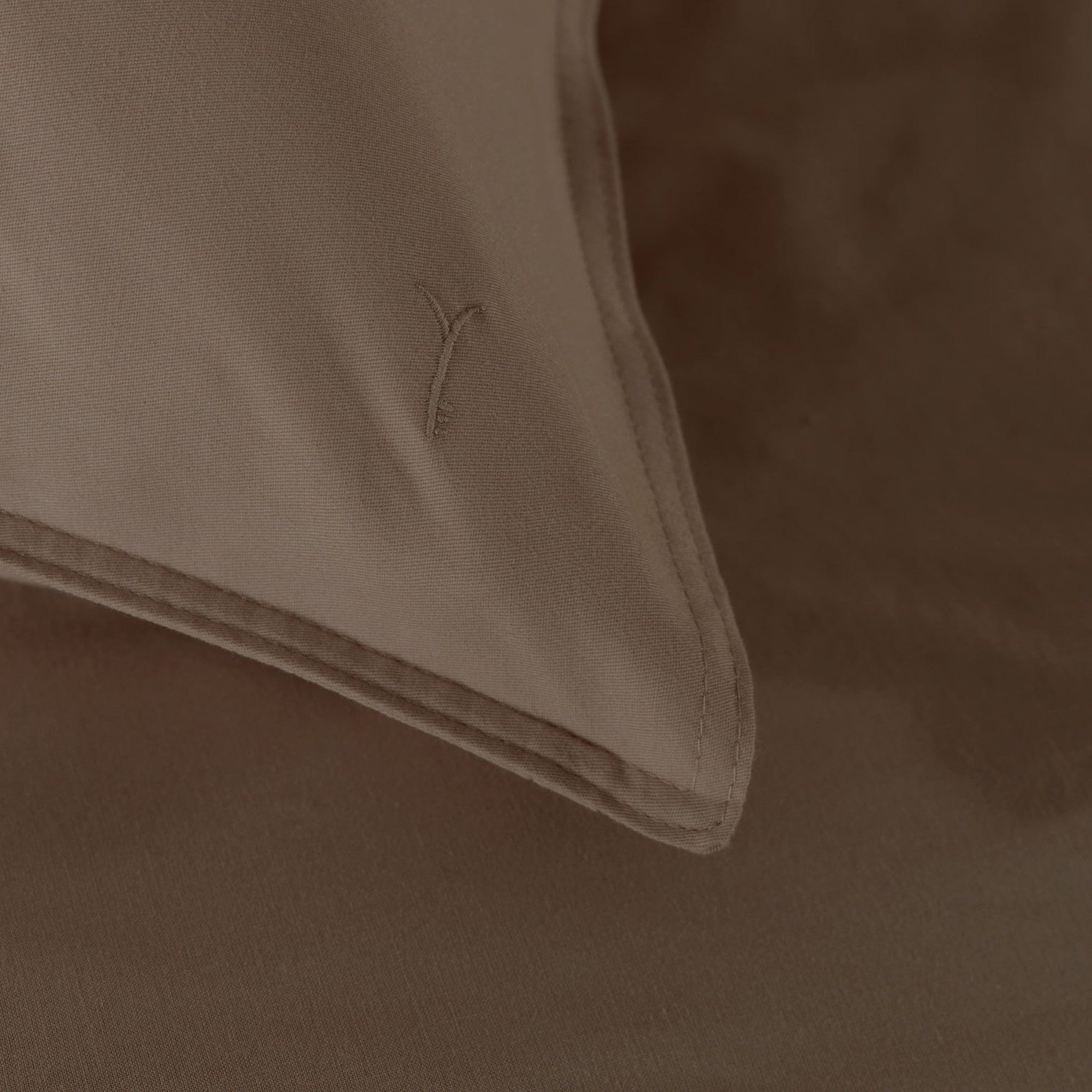 Yellow dekbedovertrek Suite Zermatt Plaza taupe katoen-twill