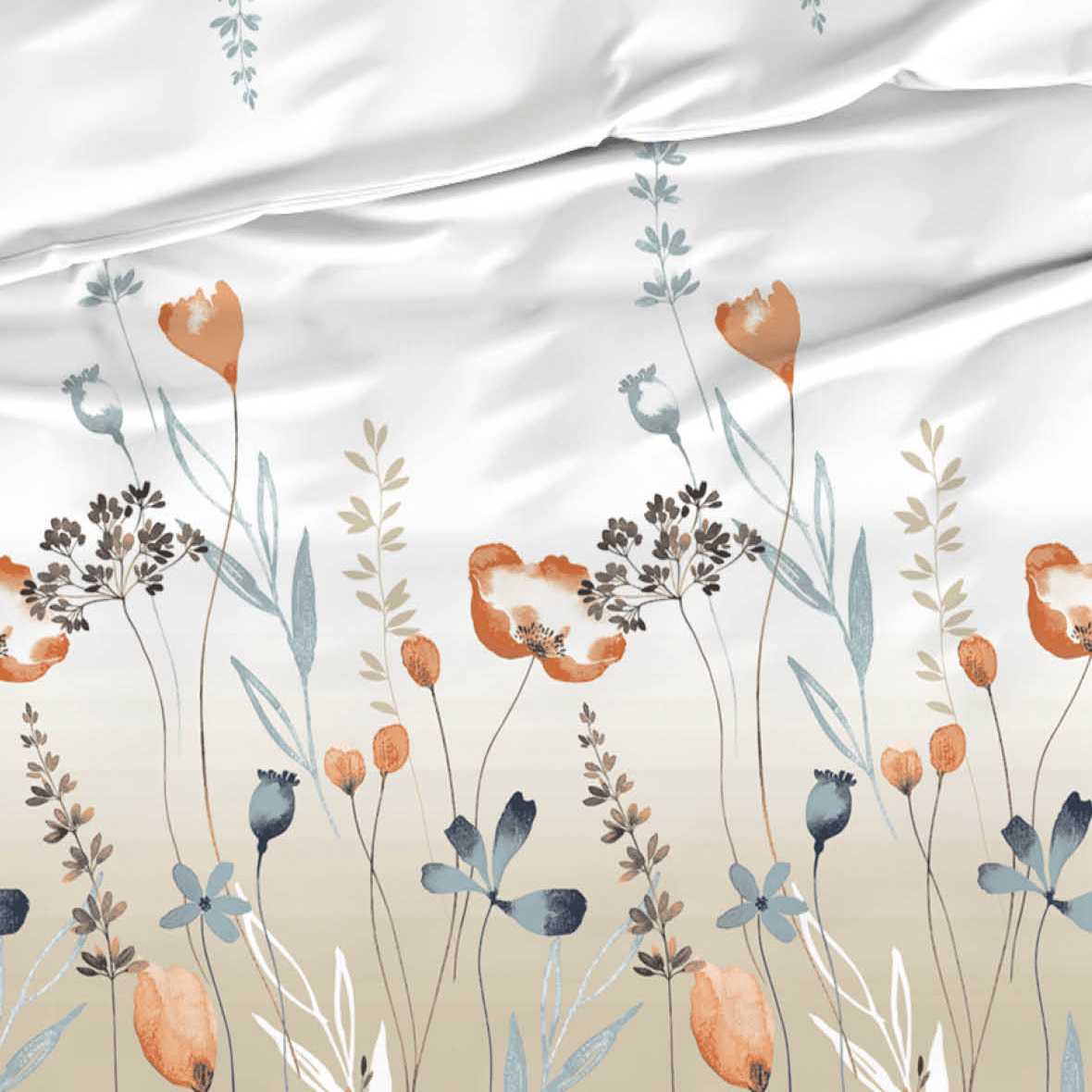 Satin d'Or Dekbedovertrek Satijn Zizi - Beige