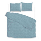 Zo Home dekbedovertrek Lino Stone Blue katoen
