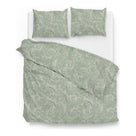 Zo Home dekbedovertrek Paisley Di Lino Moss Green katoen