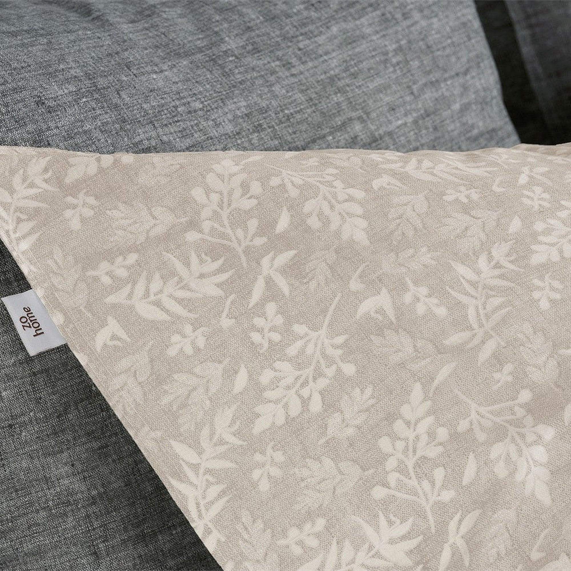 Zo Home dekbedovertrek katoen Petali di Lino Sandy beige
