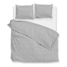 Zo Home dekbedovertrek katoen Striscia di Lino, Dove Grey