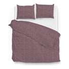 Zo Home dekbedovertrek Lino Wine Red katoen