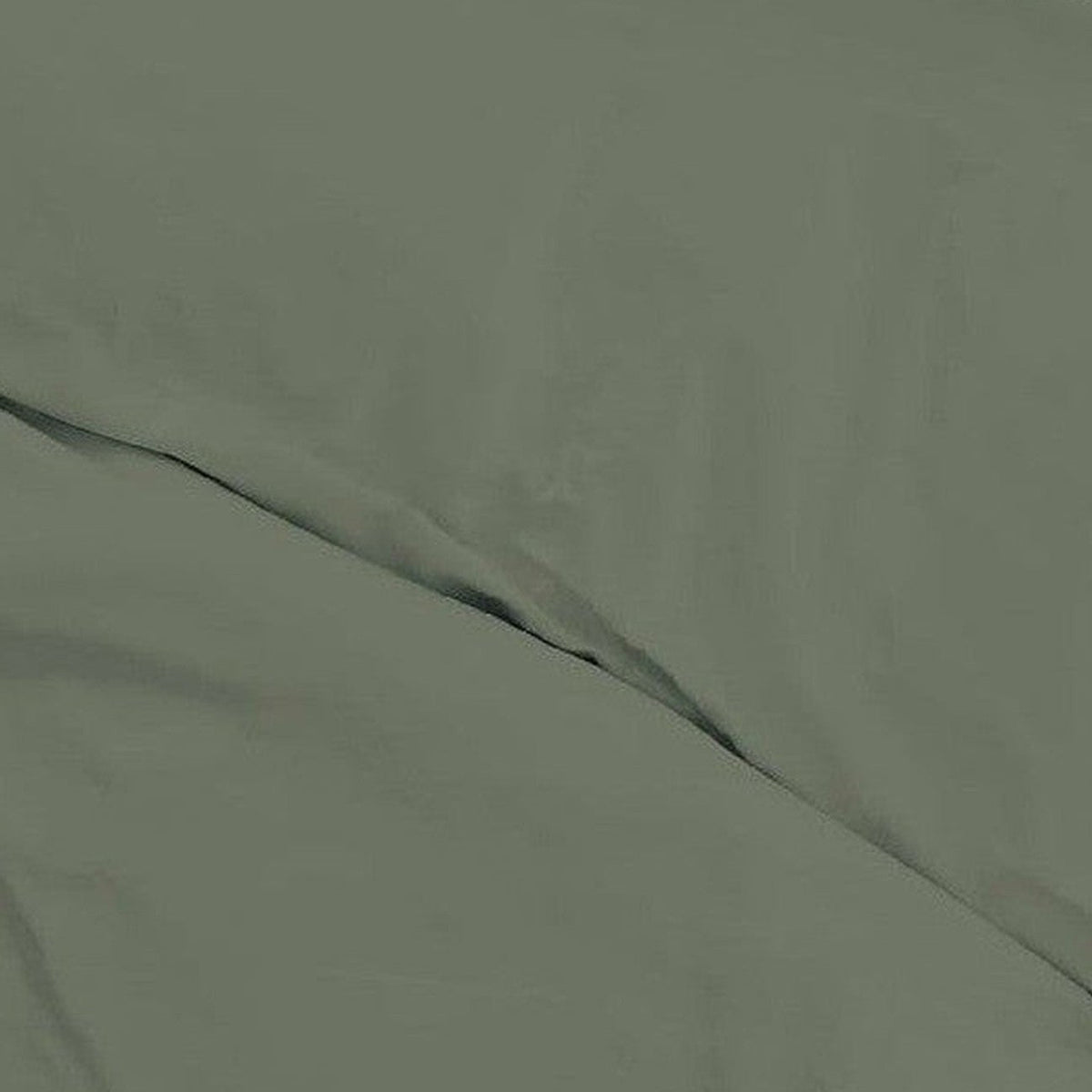 Zo Home dekbedovertrek satijn Satinado Army Green