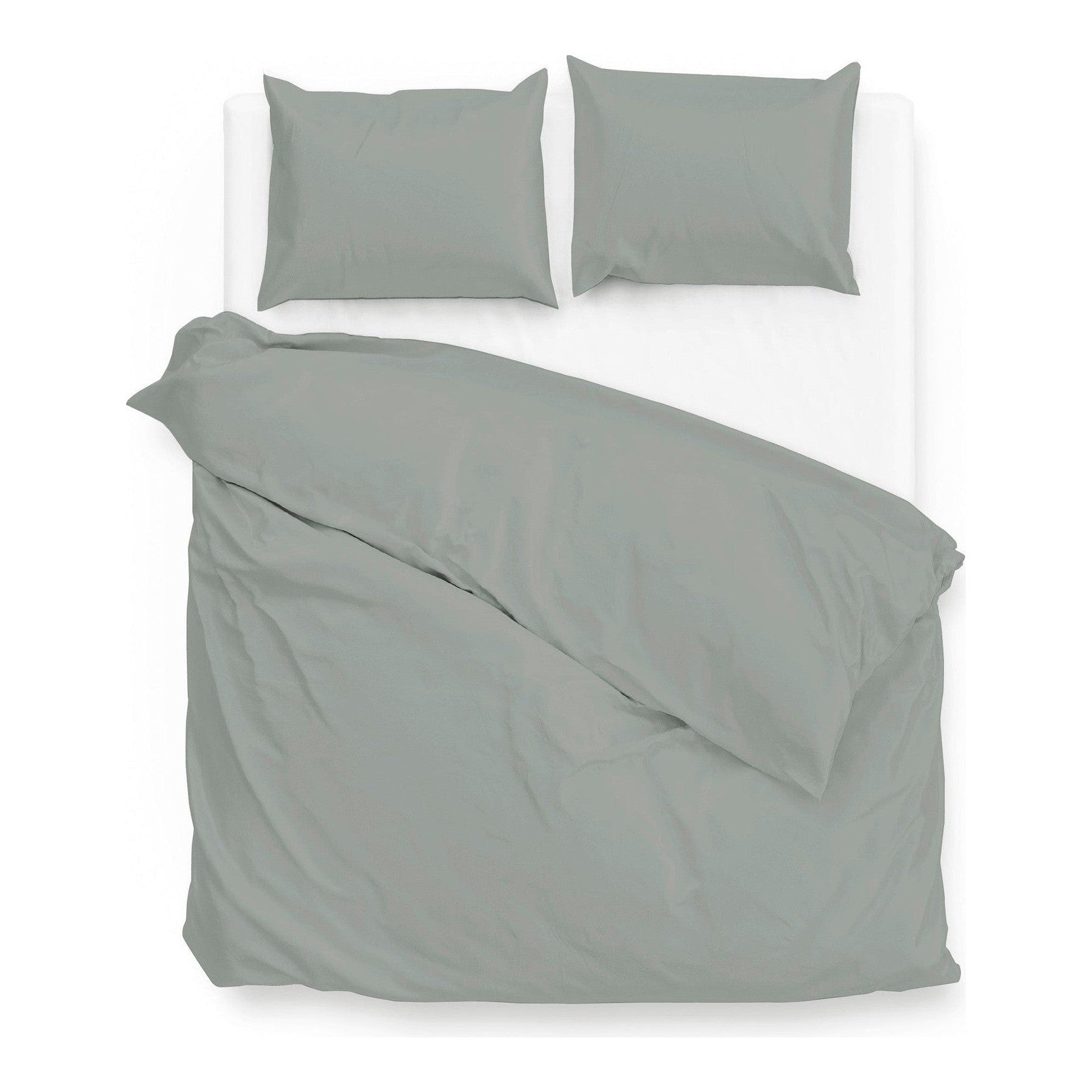 Zo Home dekbedovertrek satijn Satinado Iron Grey