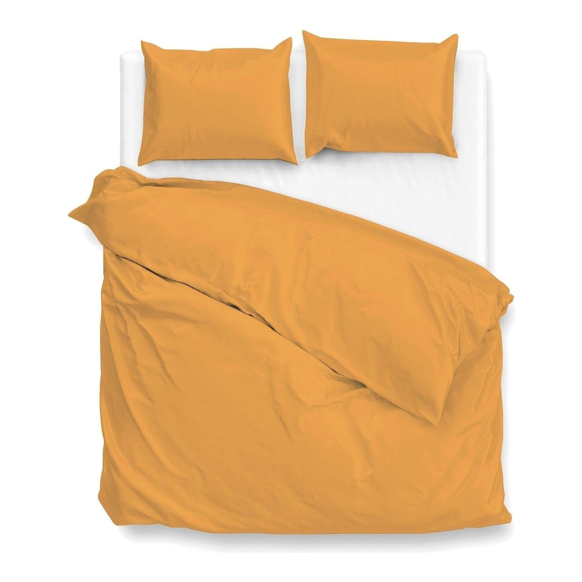 Zo Home dekbedovertrek satijn Satinado Ochre Gold