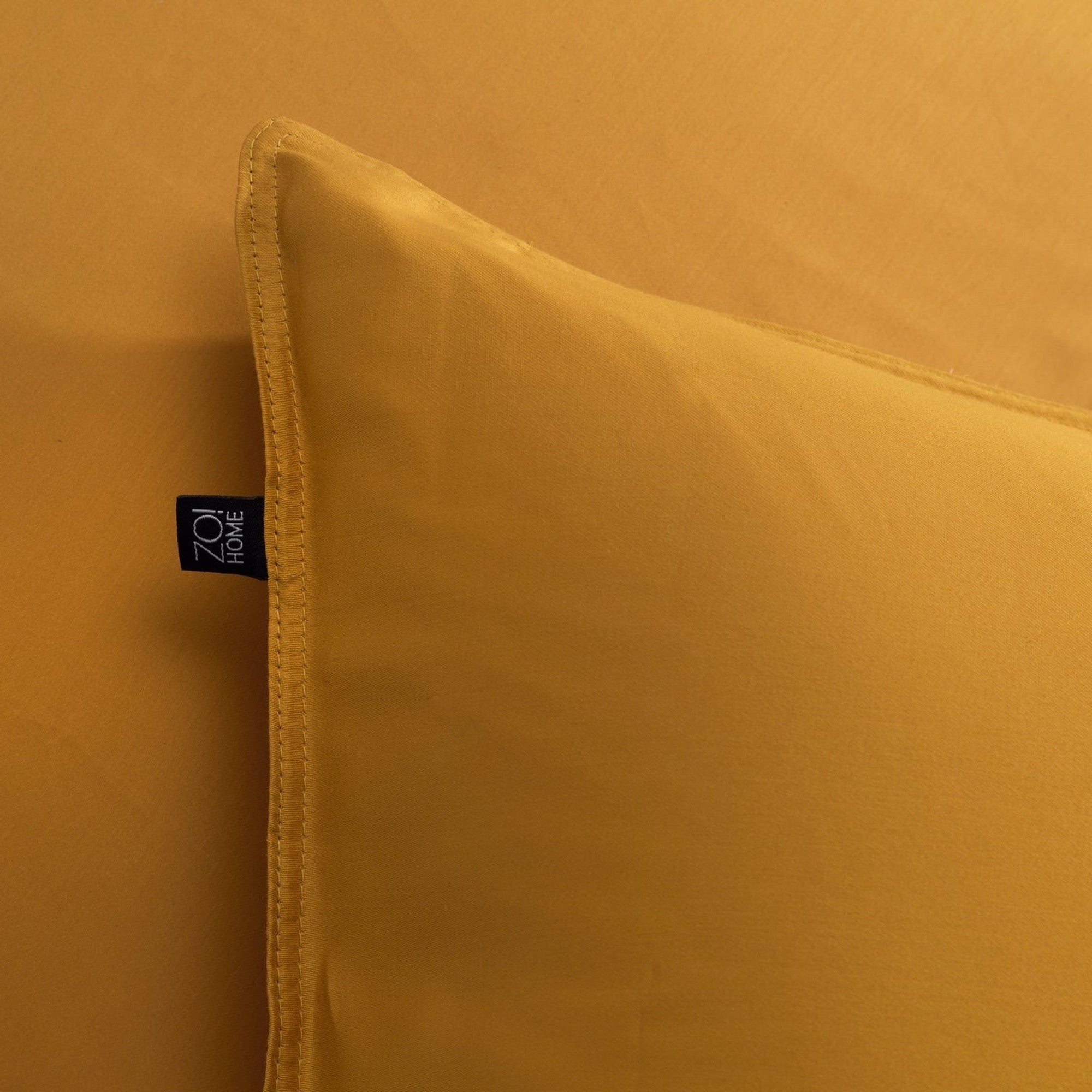 Zo Home dekbedovertrek satijn Satinado Ochre Gold