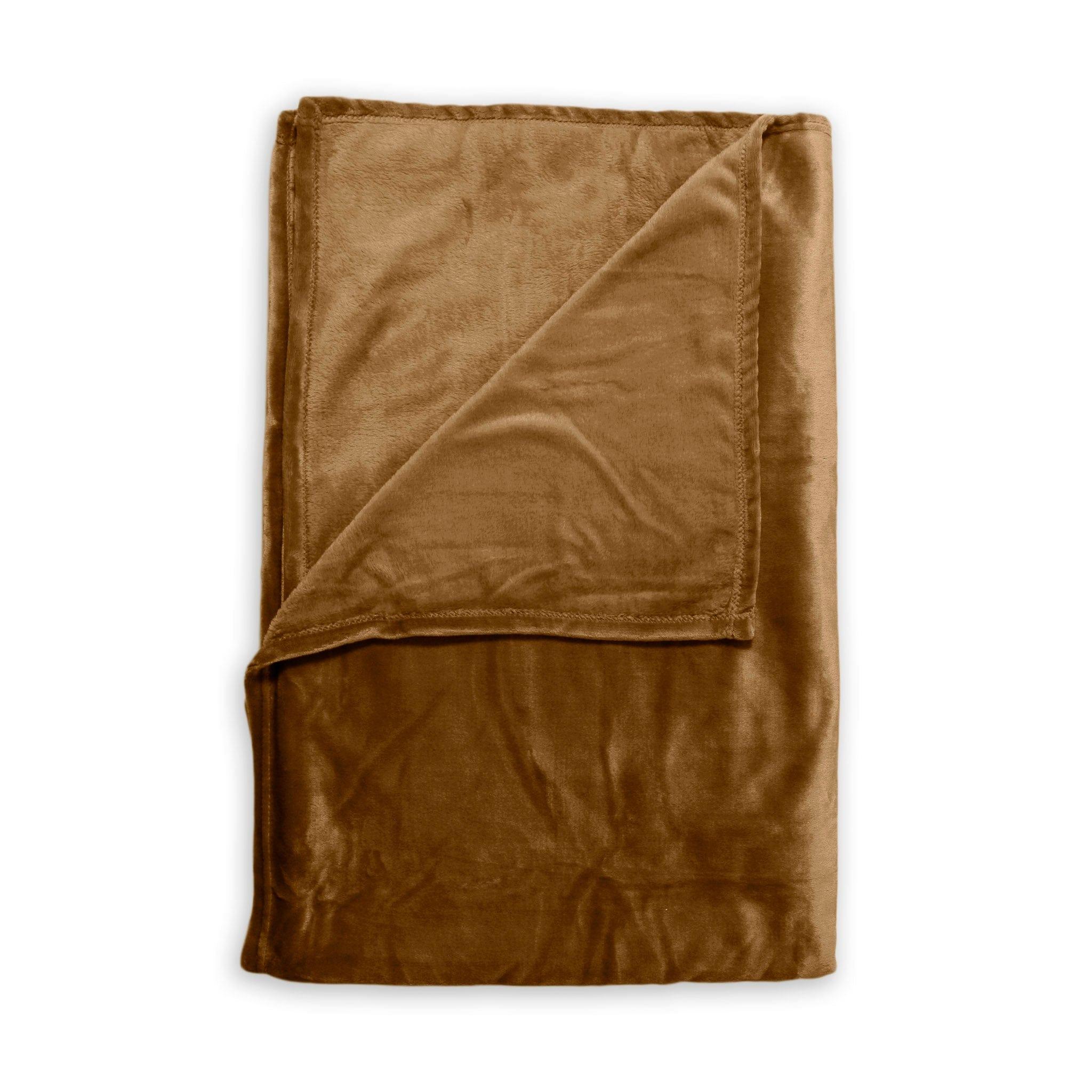 Zo Home Plaid 140 x 200 cm Zo Home Plaid Cara Cognac-Brown Polyester